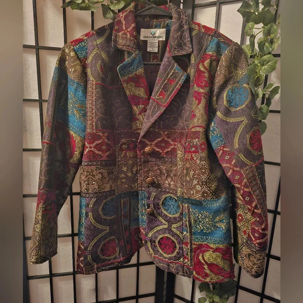 Erin London‎ tapestry women jacket blazer, S